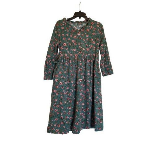 Dresses & Skirts - XIXI Floral Femenine Japanese Style Modest Green Dress Size M (Estimated)